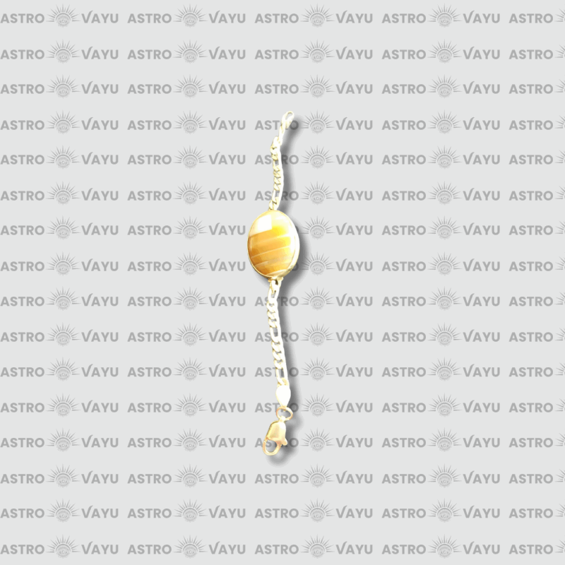 Golden Hakik Silver Bracelet – Premium & Energised
